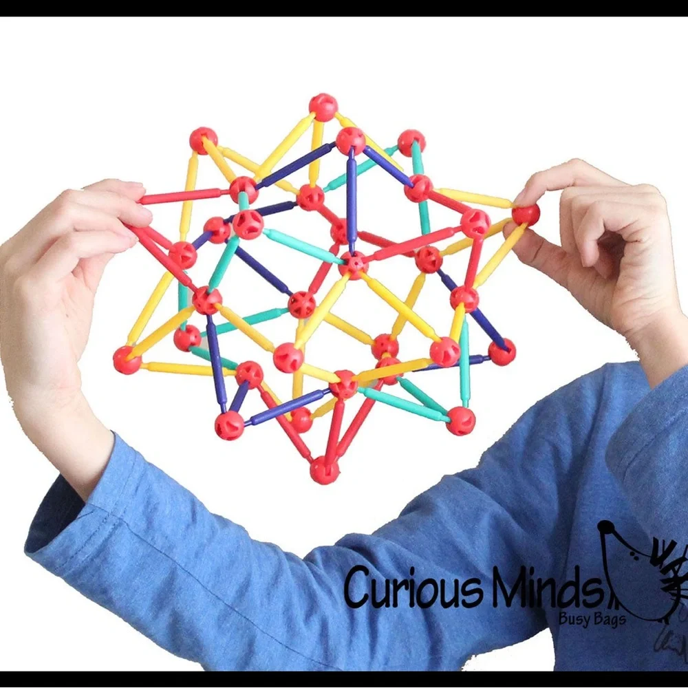 Kids Geometric Construction Toy Collapsible and Contracting Ball- Multicolor